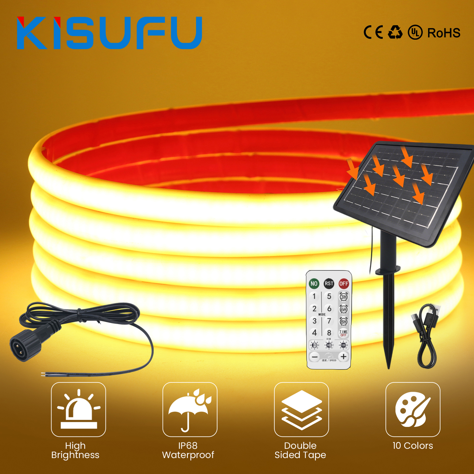 Outdoor Power Board - 24V IP68 COB Solar Neon Light