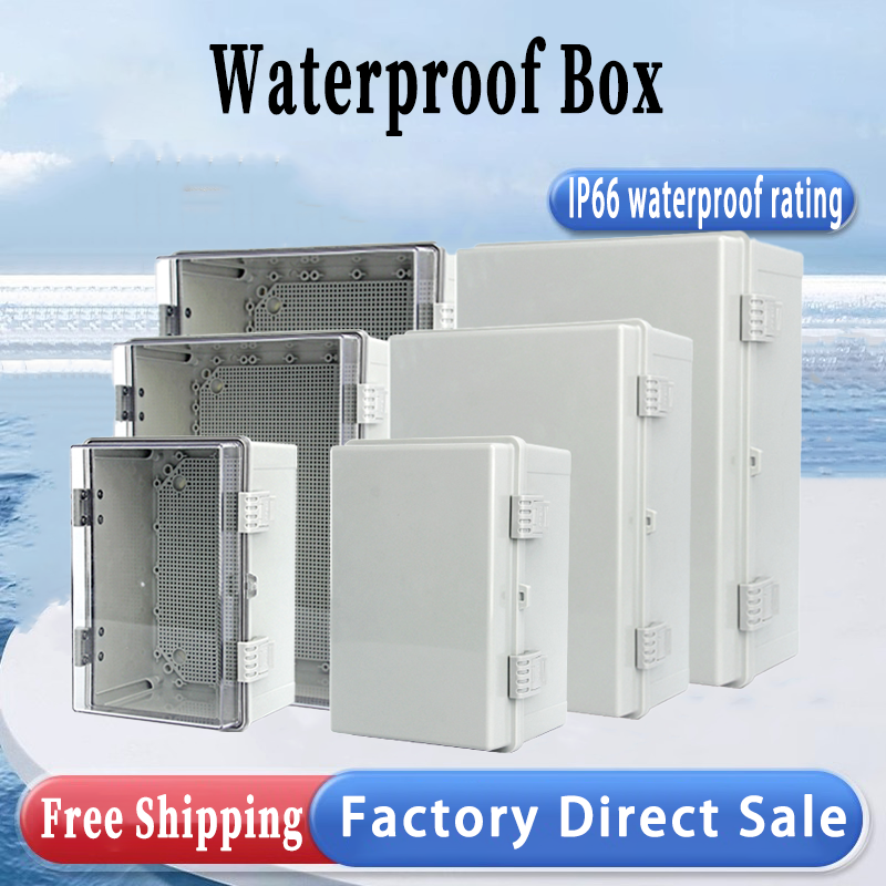 Power Switch Outdoor - IP66 Waterproof Gray/Transparent Cover Enclosure Juction