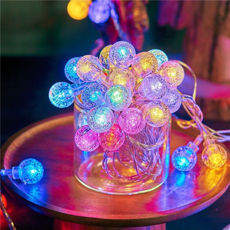 Outdoor Power House - Battery-Powered Bubble Ball LED String Light