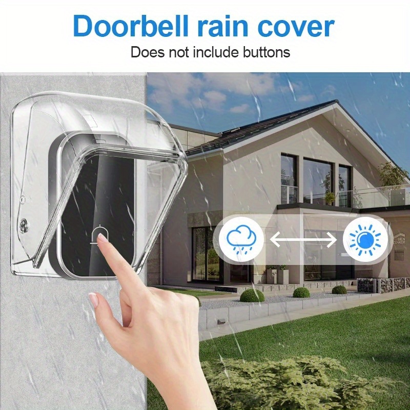 Outdoor Power Outlet Cover - 1Pc Wireless Doorbell Cover Outdoor Waterproof