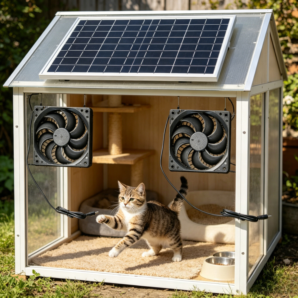 Outdoor Power House - 10W 15W Outdoor Solar Powered Exhaust