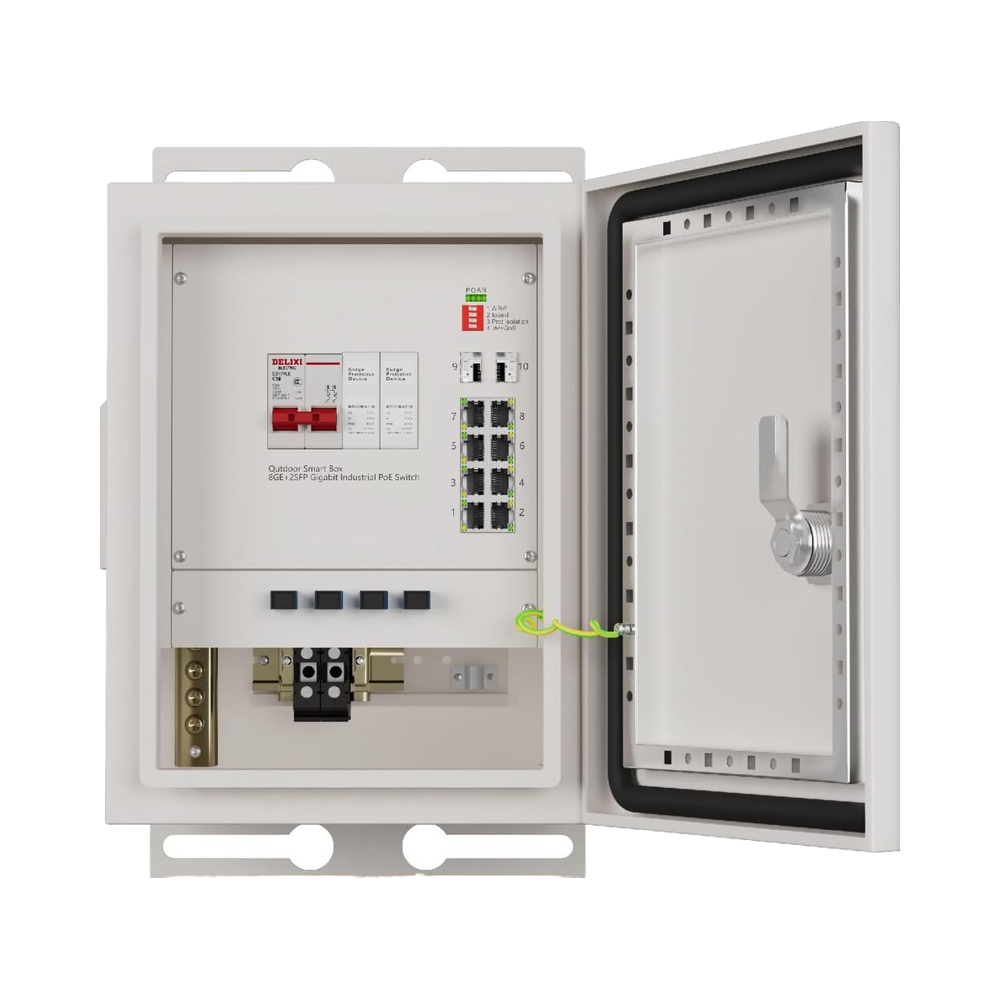 Power Switch Outdoor - KeepLiNK Outdoor Smart Network Box 8-Port
