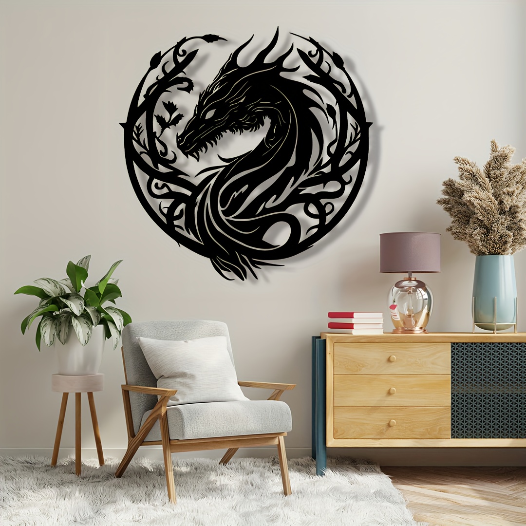 Ancient Zodiac Dragon Wall Art - Outdoor Power Garage ulasan dan harga