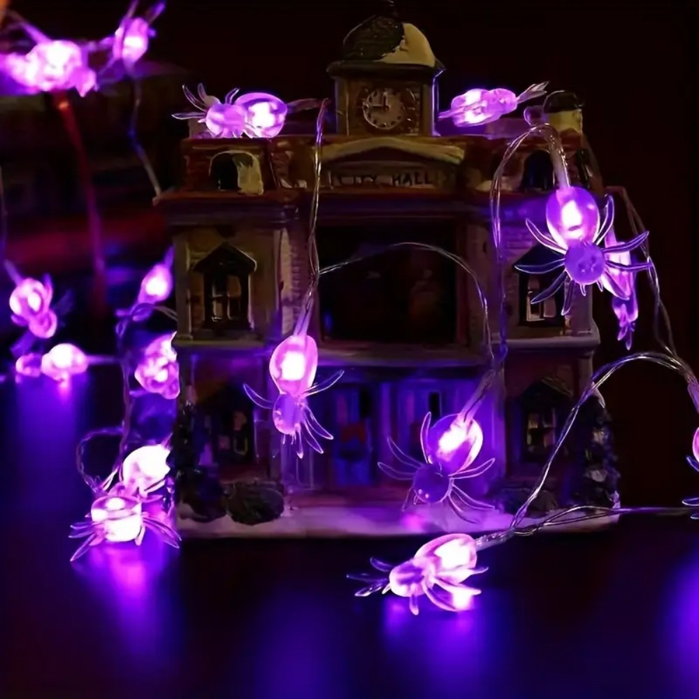 Halloween Purple Spider LED St - Outdoor Power House ulasan dan harga