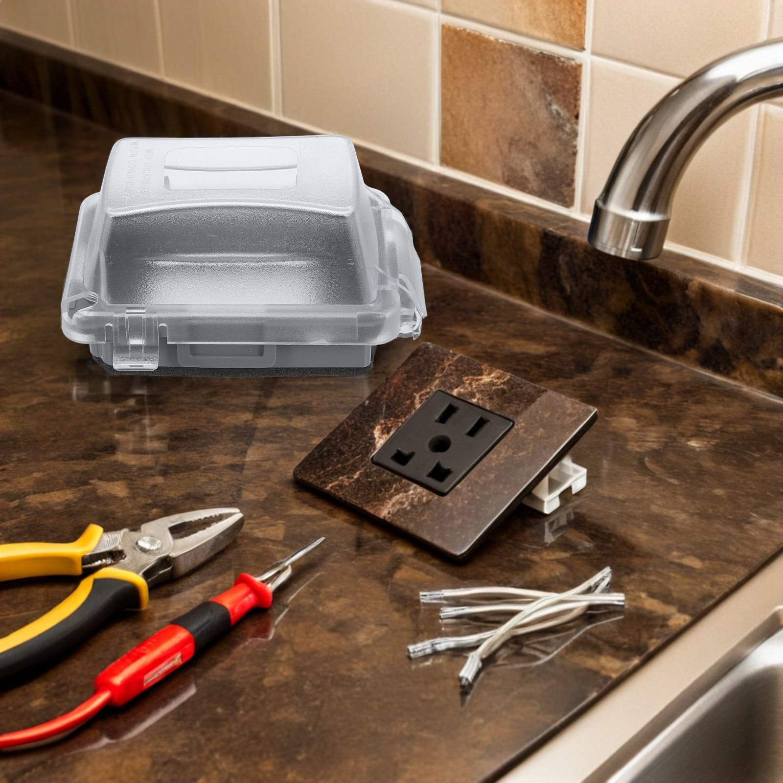 Waterproof Power Receptacle Bo - Power Switch Outdoor ulasan dan harga