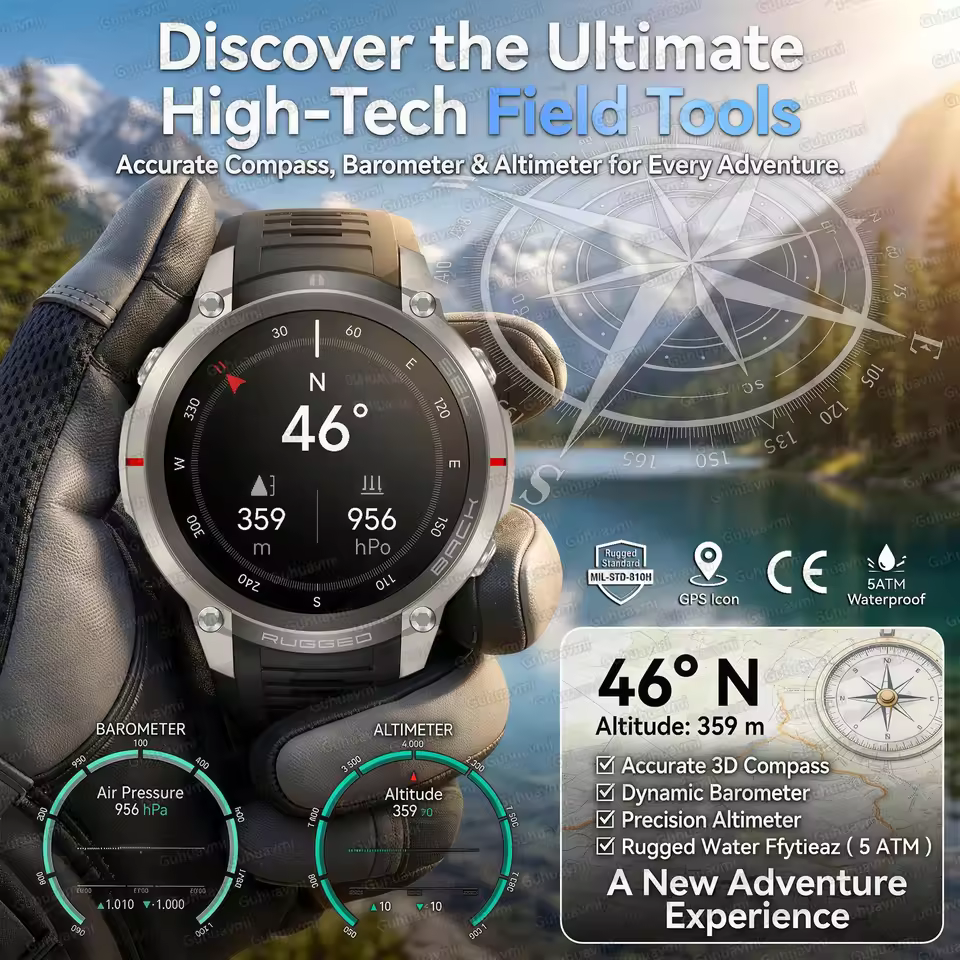 NEW Rugged Military GPS Offlin - Outdoor Power Meter Box ulasan dan harga