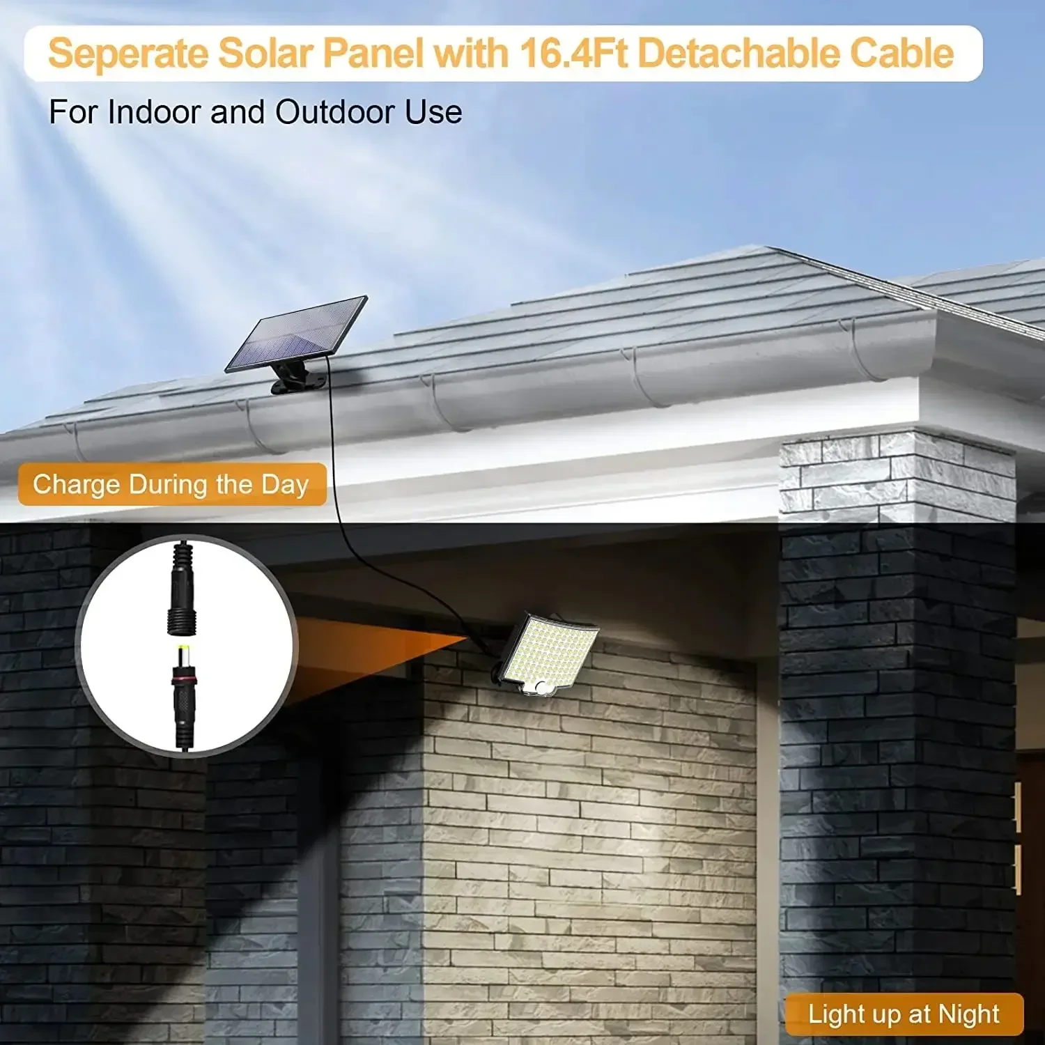 106LED Solar Light Outdoor Wat - Outdoor Power Garage ulasan dan harga