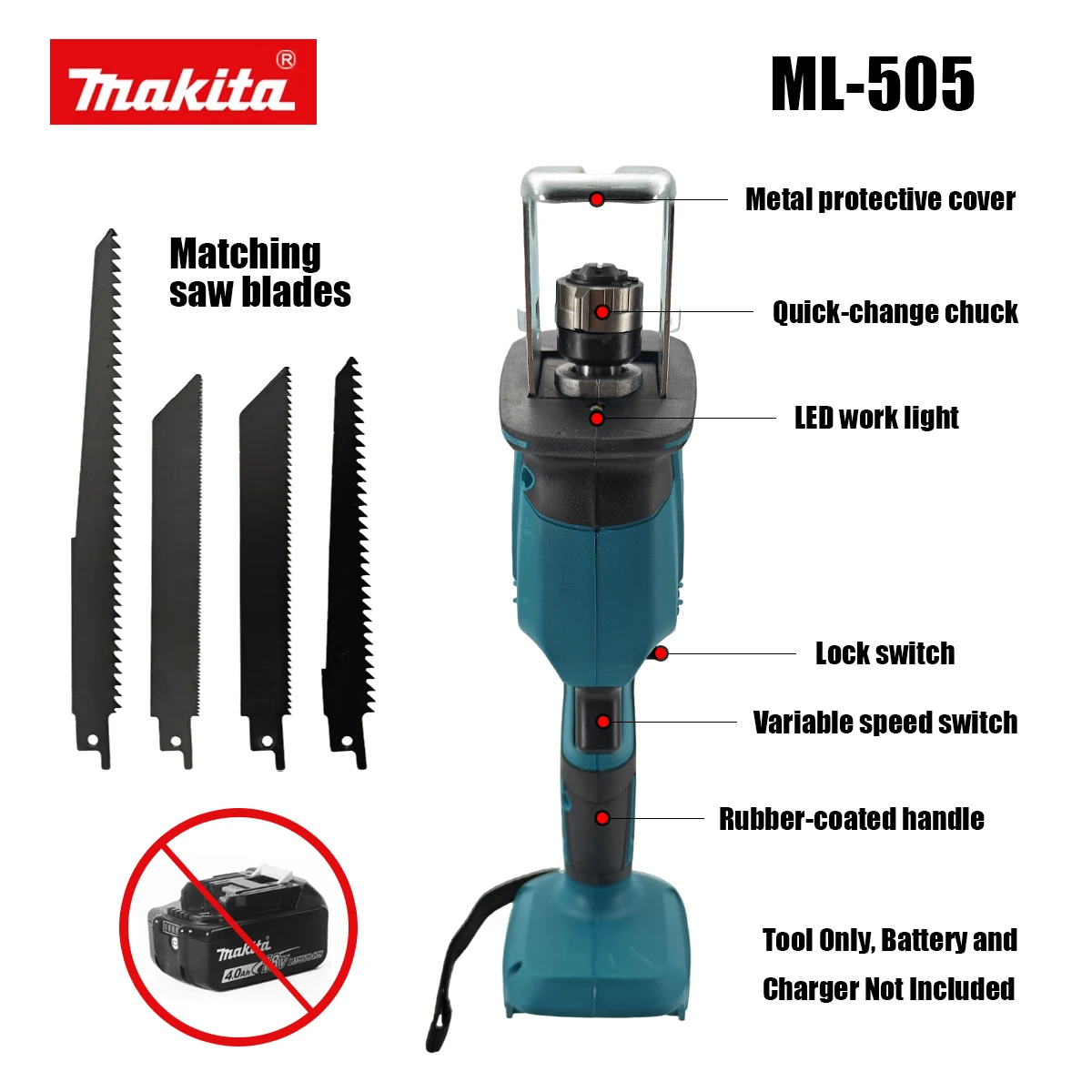 Makita Cordless Electric Recip - Electric Chainsaw Battery ulasan dan harga