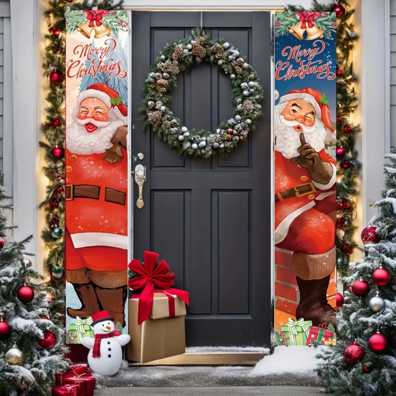 1 pair of 2Dflat, Santa Claus  - Outdoor Power House ulasan dan harga