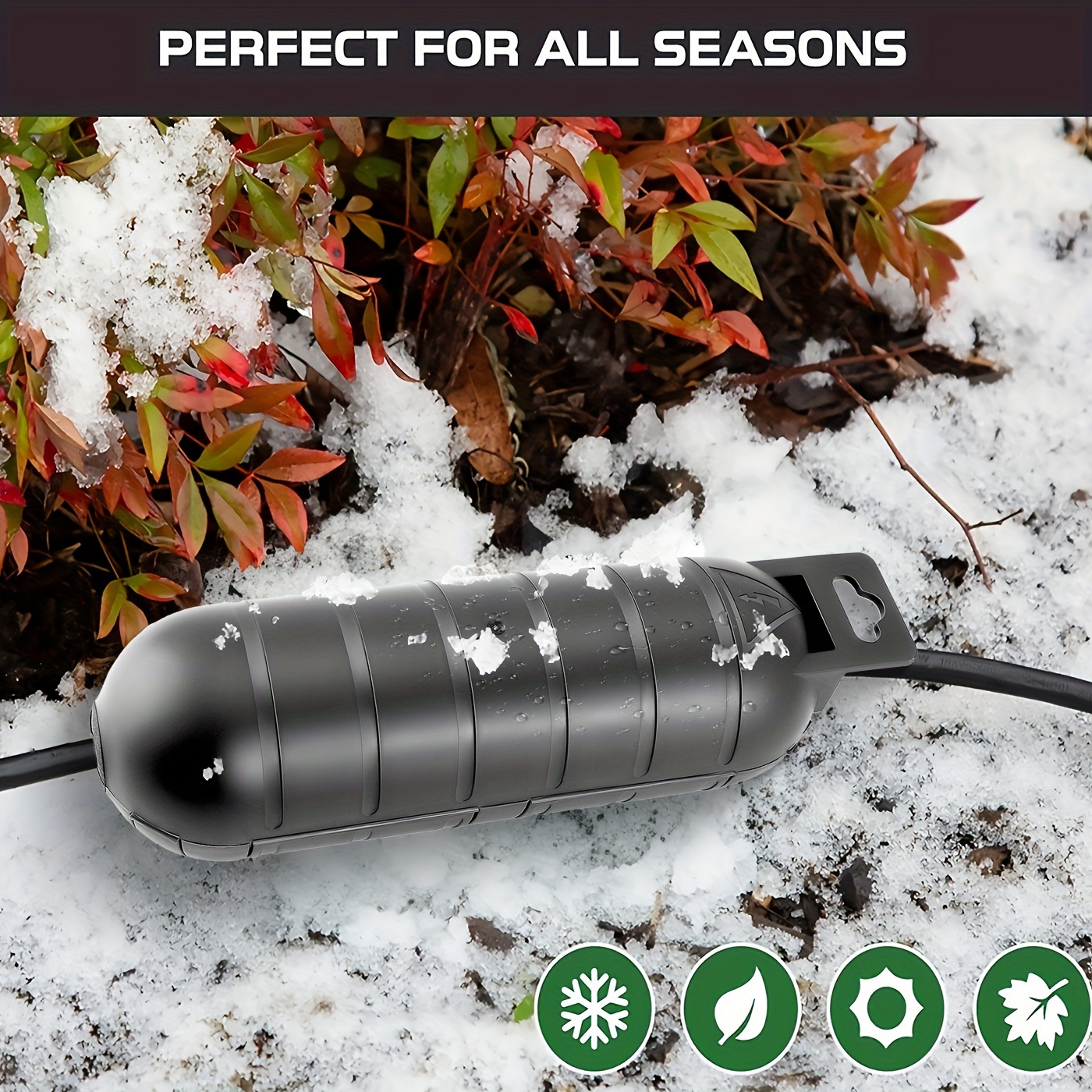 1/3pcs Waterproof Black Extens - Outdoor Power Extension Cord ulasan dan harga