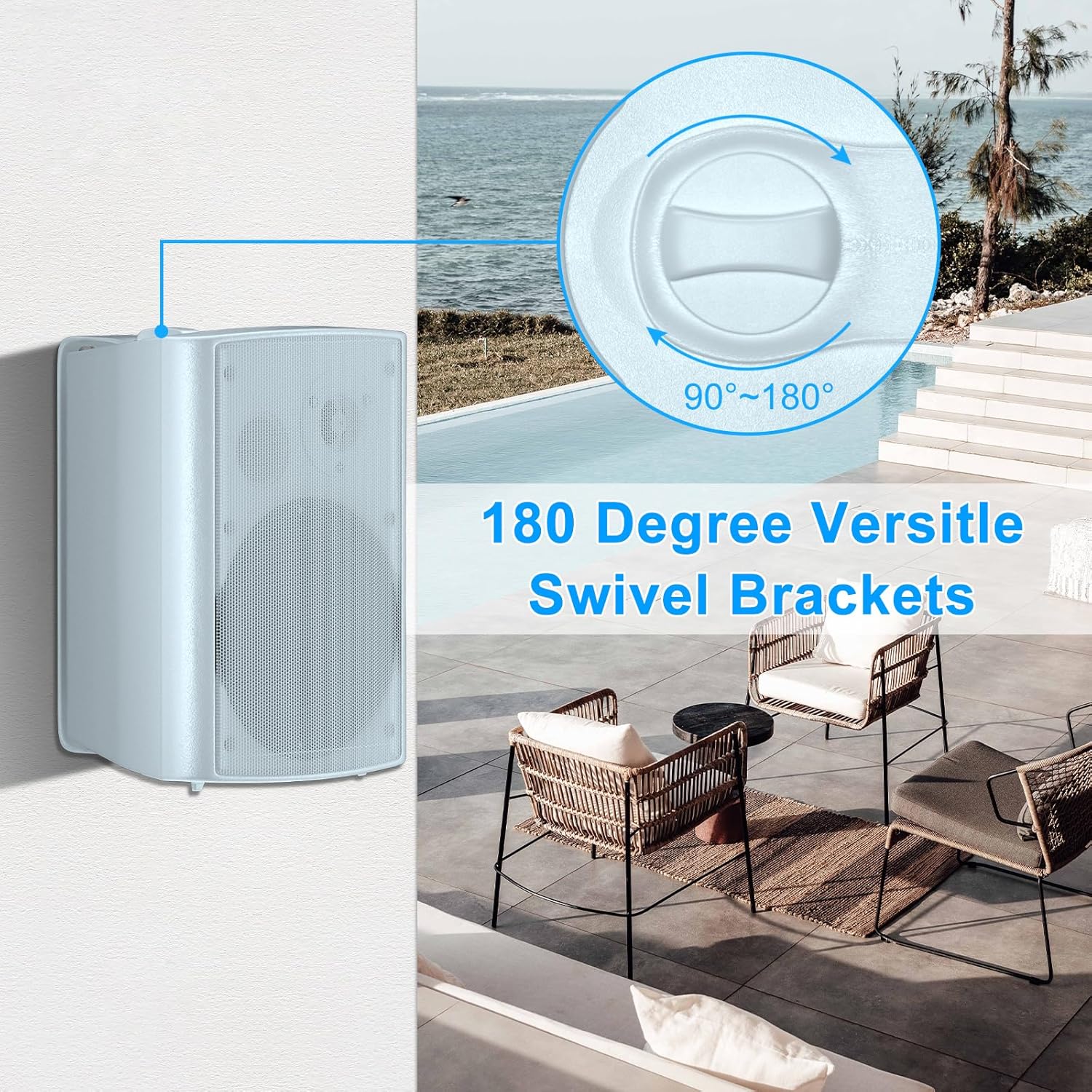 400W Passive Wired Waterproof  - Outdoor Power Garage ulasan dan harga