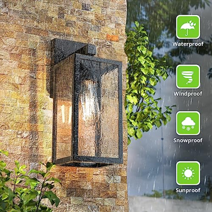 2-Pack Outdoor Wall Sconce Wat - Outdoor Power House ulasan dan harga