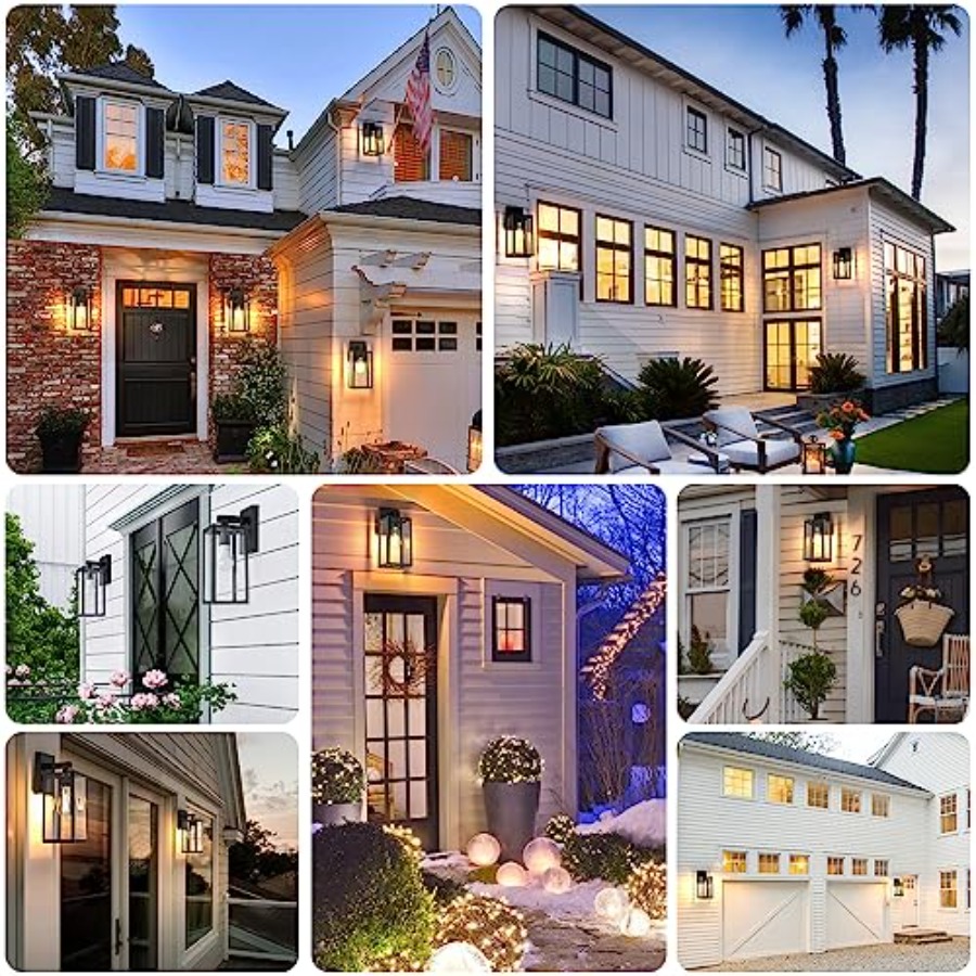 2-Pack Outdoor Wall Sconce Wat - Outdoor Power House ulasan dan harga