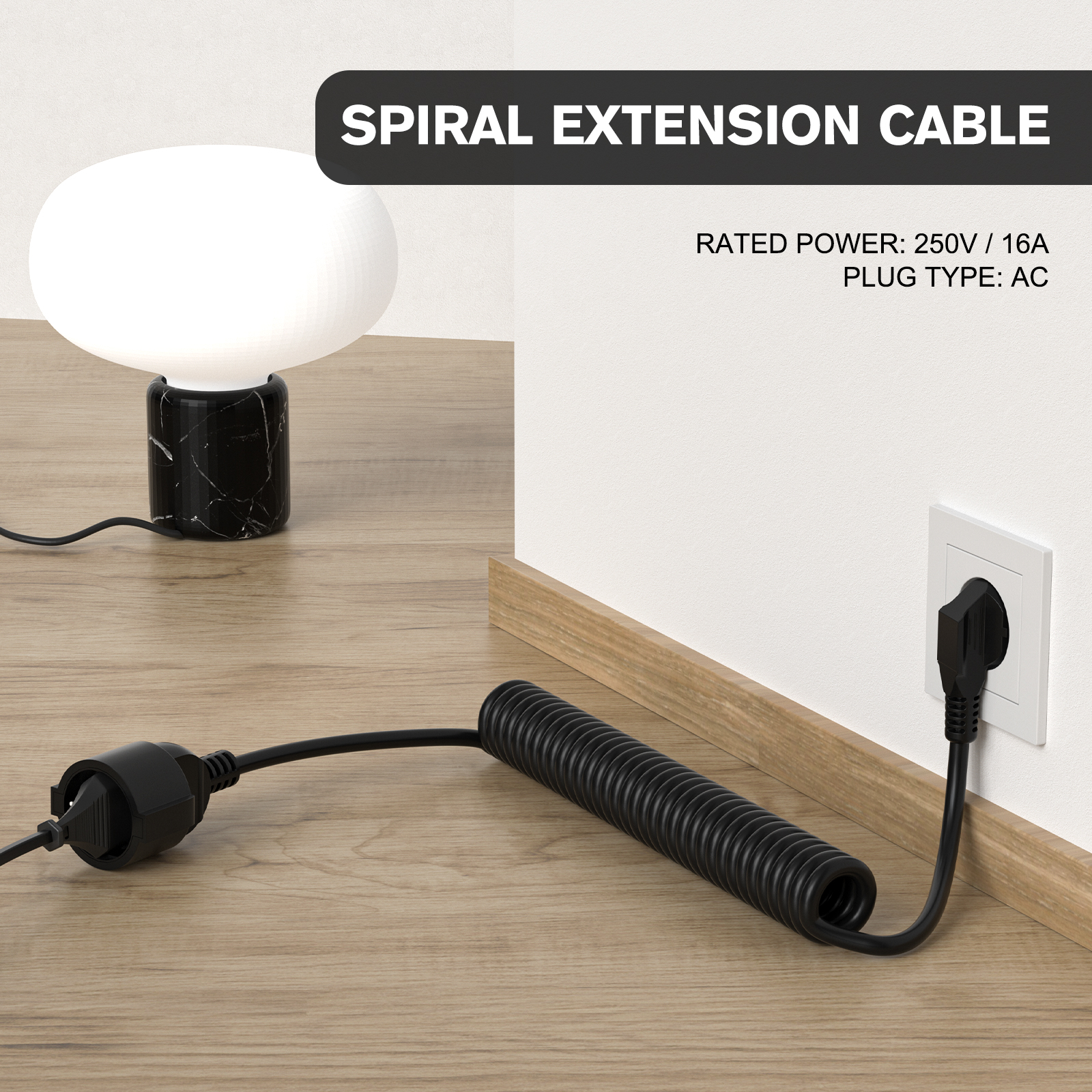 2/3/5/8/10m European Extension - Outdoor Power Extension Cord ulasan dan harga