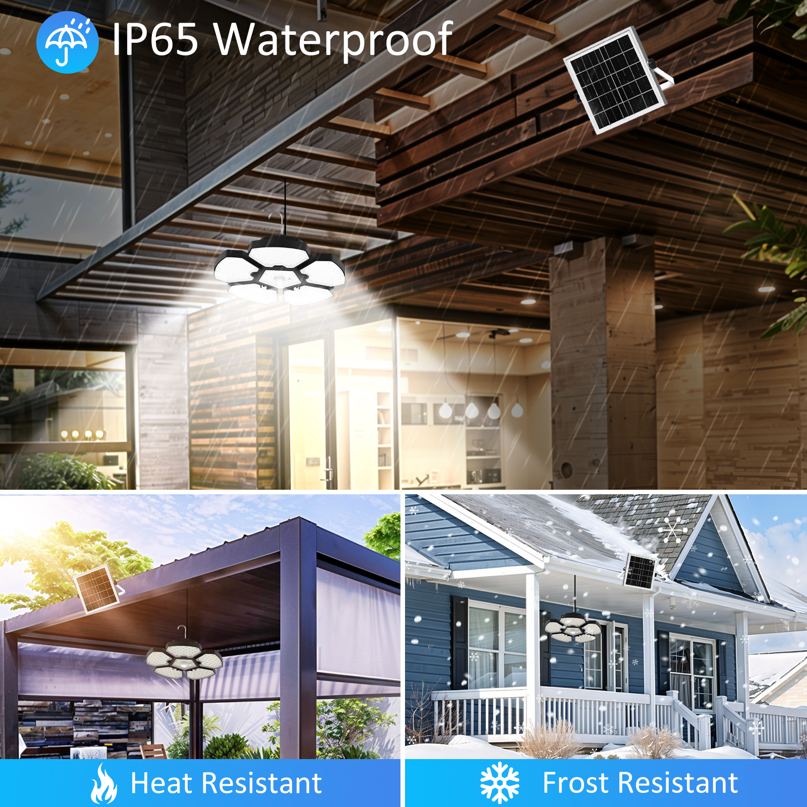 156LEDS Solar Shed Light Solar - Outdoor Power Garage ulasan dan harga