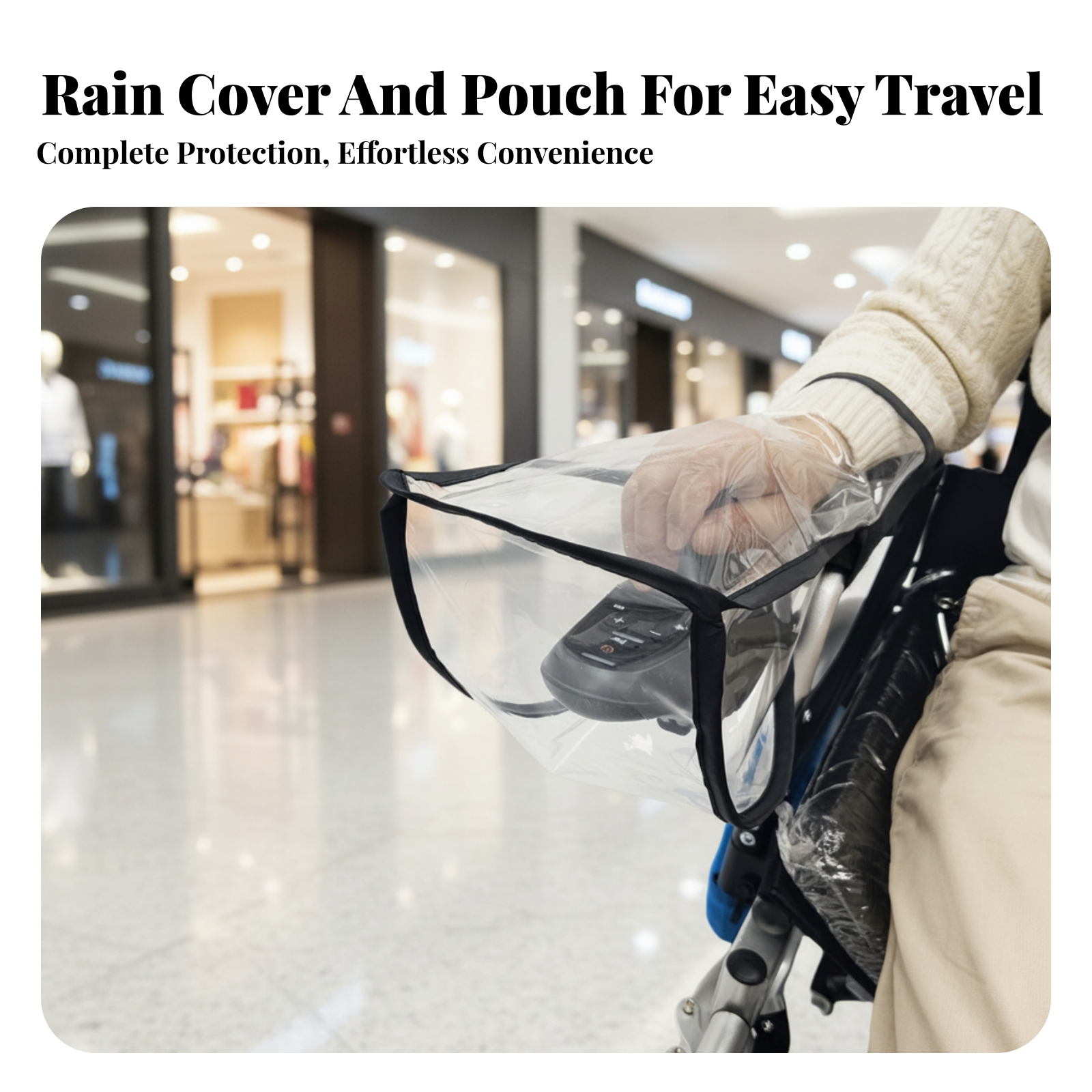 Rainproof Power Chair Cover Bl - Outdoor Power Wheelchair ulasan dan harga