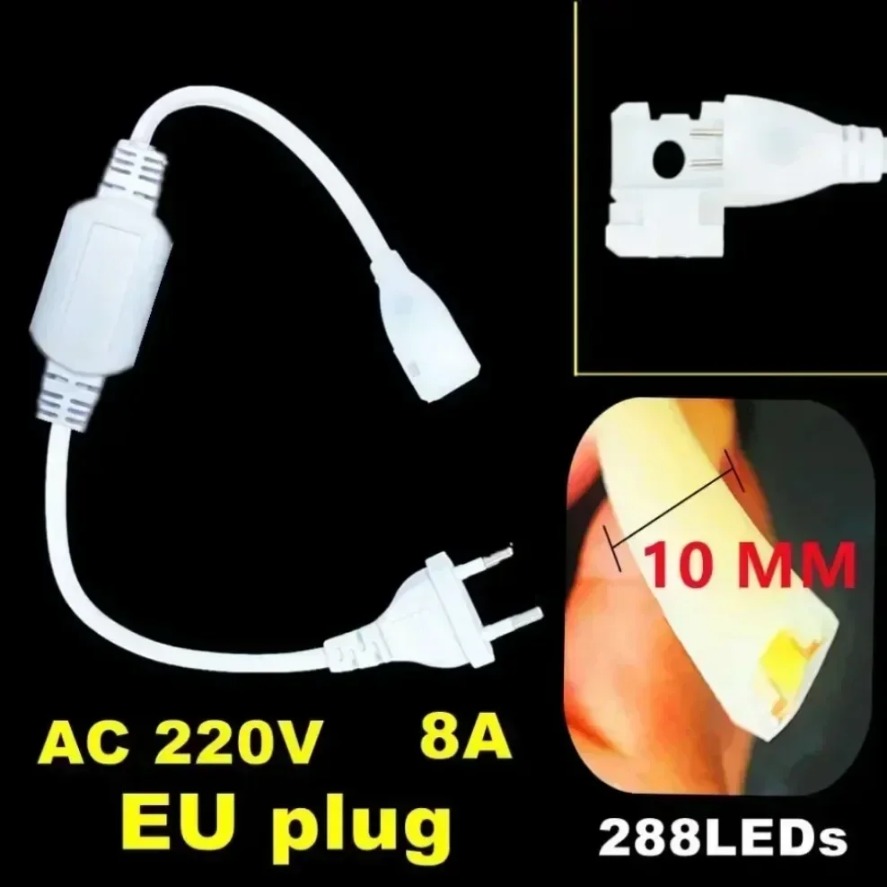 288LEDs/m COB LED Strip 220V D - Outdoor Power Strip ulasan dan harga