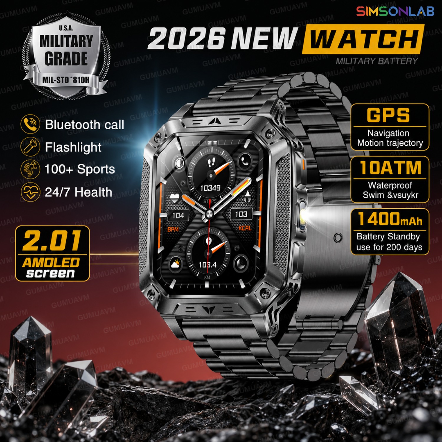 2026 New WATCH 1400mAh Militar - Outdoor Power Unlimited ulasan dan harga