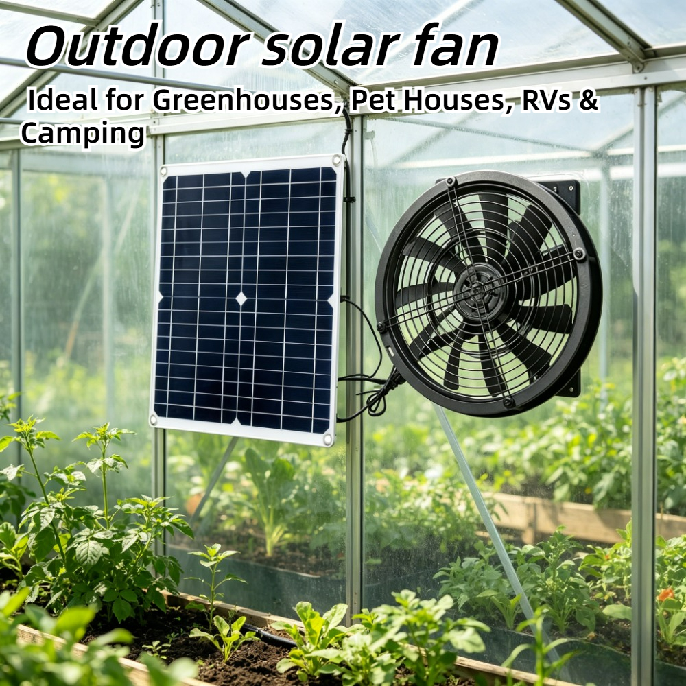 15W 25W NEW Solar Powered Exha - Outdoor Power House ulasan dan harga