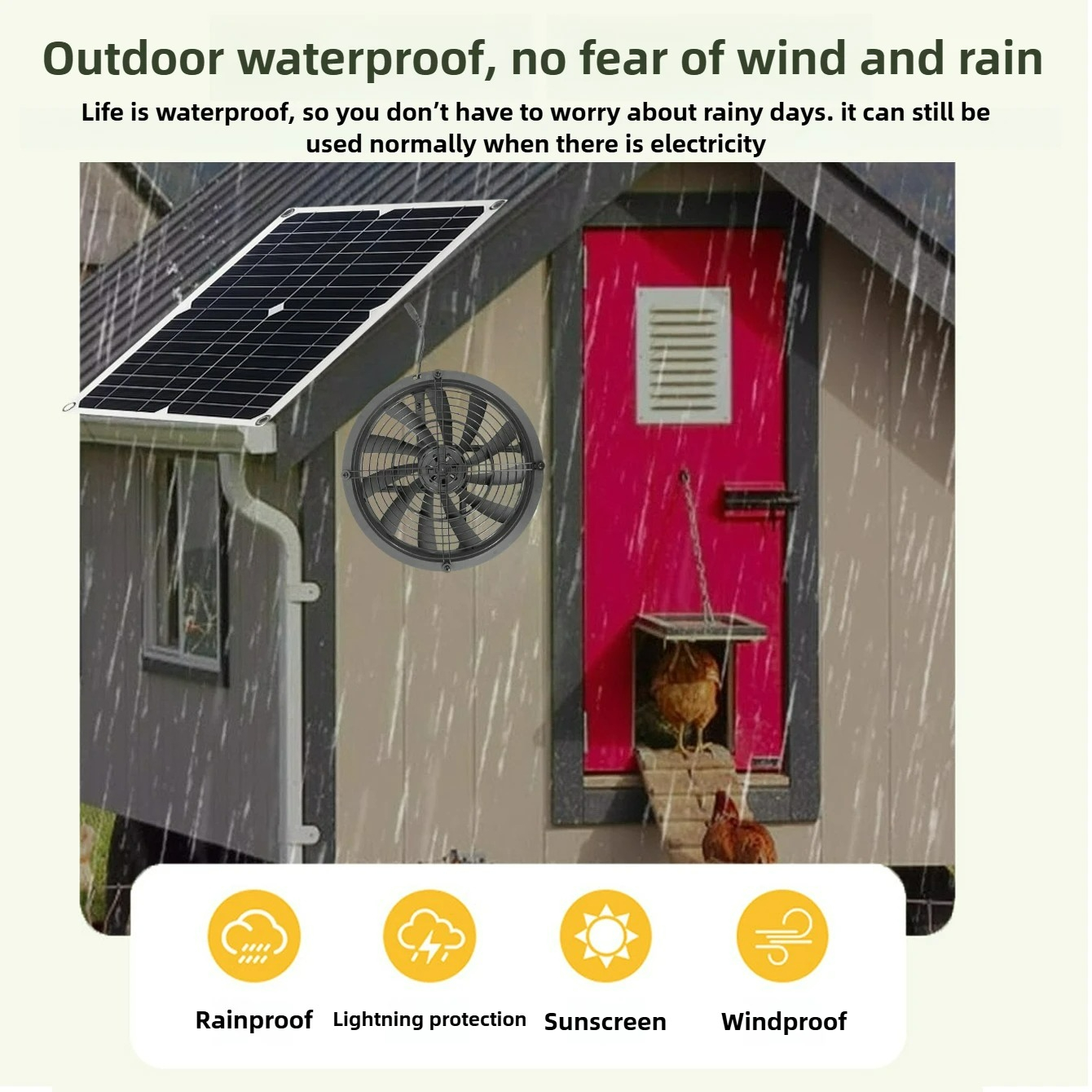 15W 25W NEW Solar Powered Exha - Outdoor Power House ulasan dan harga