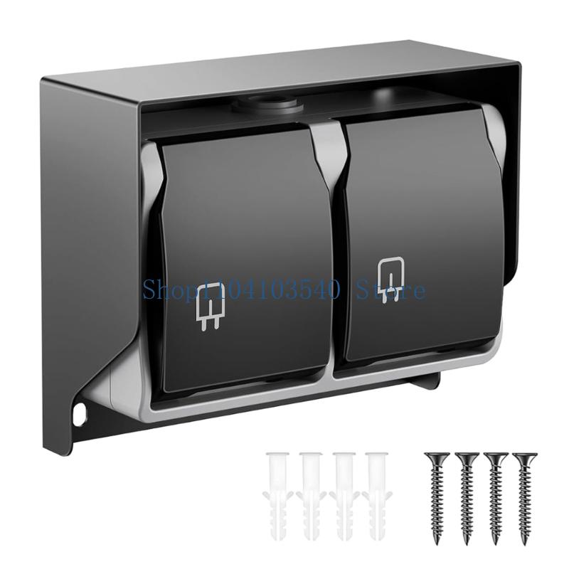02DC 2 Gang Waterproof Outlet  - Outdoor Power Outlet Cover ulasan dan harga