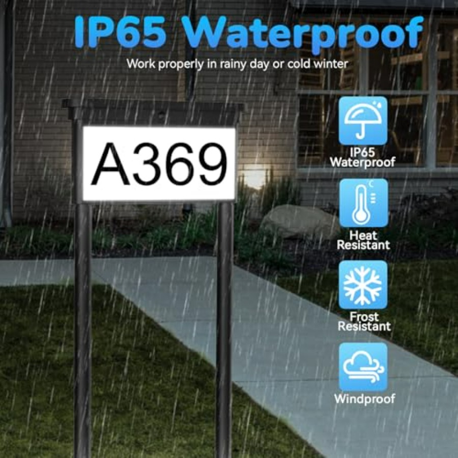 Solar House Numbers For Outsid - Outdoor Power House ulasan dan harga