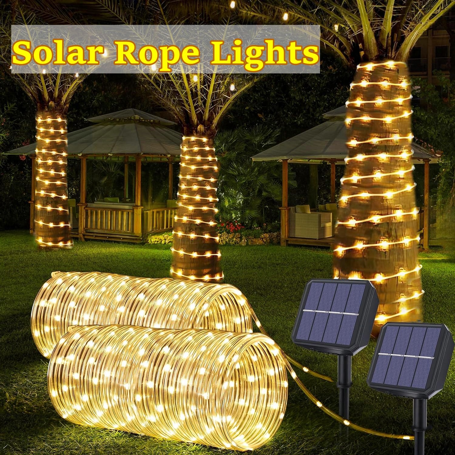 LED Solar Strip Rope Tube Fair - Outdoor Power Strip ulasan dan harga