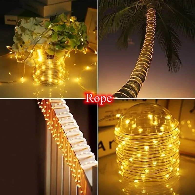 LED Solar Strip Rope Tube Fair - Outdoor Power Strip ulasan dan harga