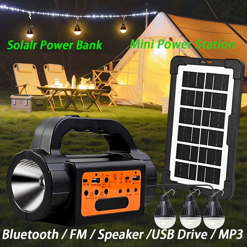 Solar Rechargeable Camping Lig - Outdoor Power For Camping ulasan dan harga