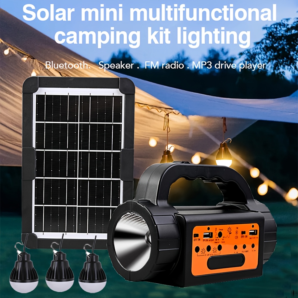 Solar Rechargeable Camping Lig - Outdoor Power For Camping ulasan dan harga
