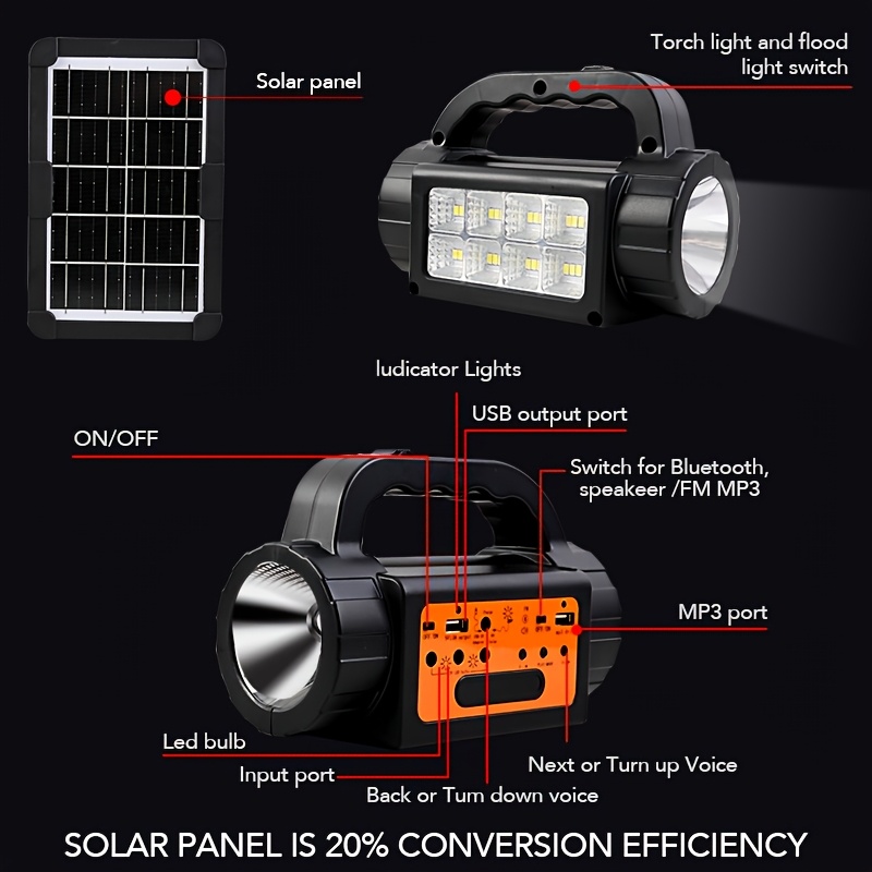 Solar Rechargeable Camping Lig - Outdoor Power For Camping ulasan dan harga