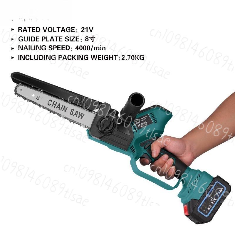 8-Inch Cordless Chainsaw, Lith - Electric Chainsaw Battery ulasan dan harga