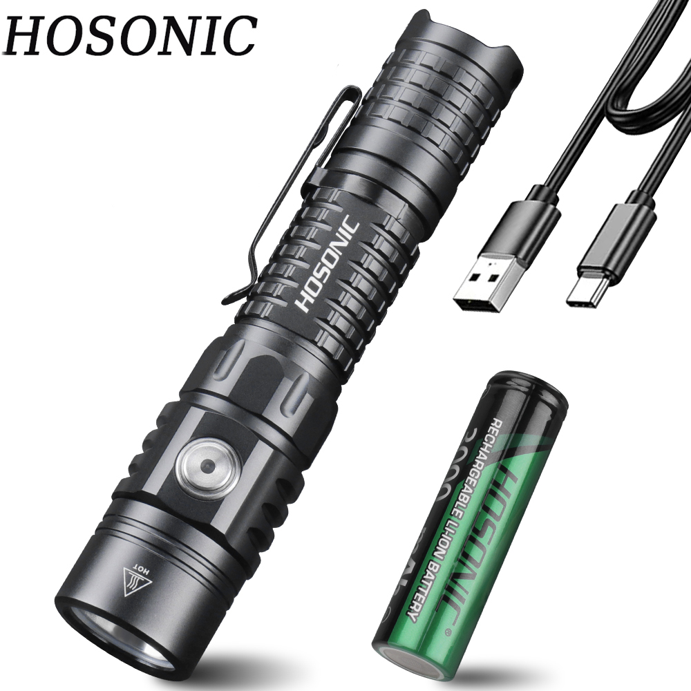 HOSONIC EC16 EDC Flashlight 17 - Power Switch Outdoor ulasan dan harga