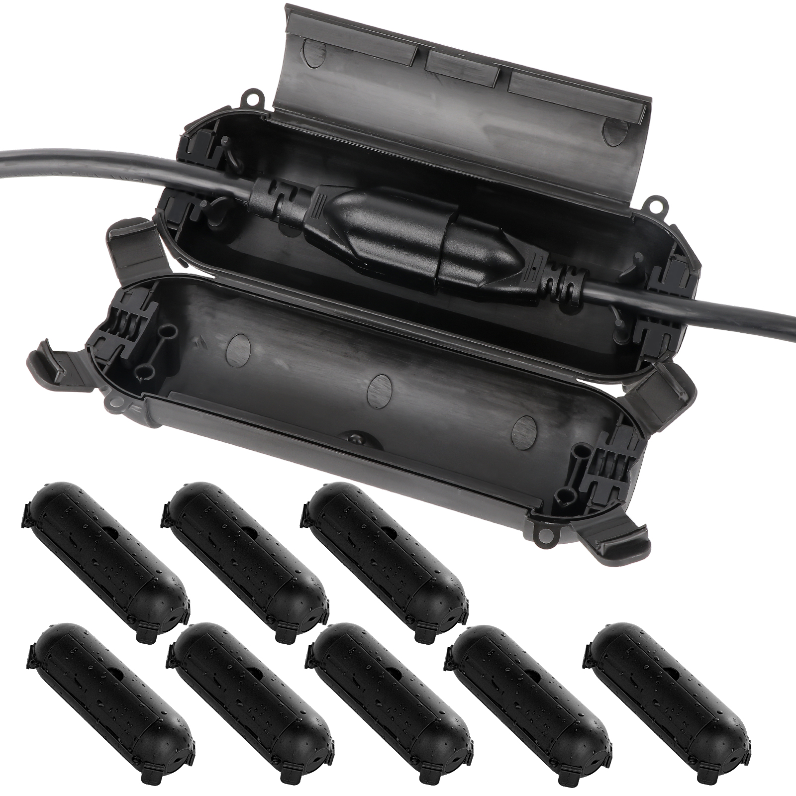 Flemoon 9PCS Outdoor Extension - Outdoor Power Extension Cord ulasan dan harga