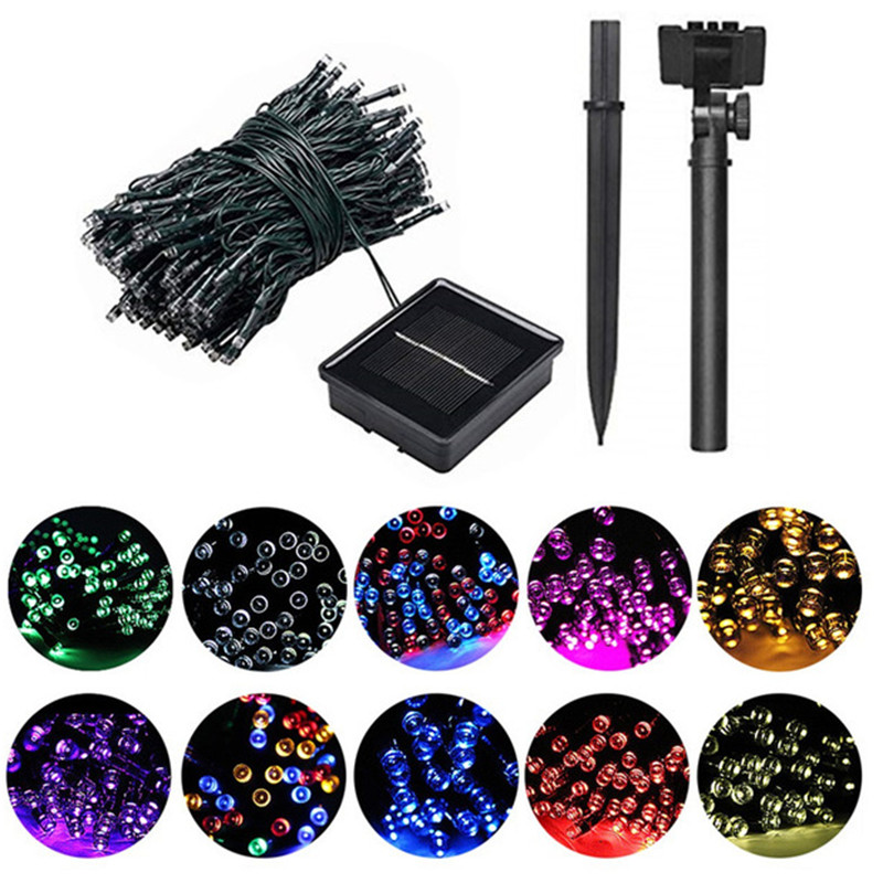 50/100/200 Led Solar Fairy Lig - Outdoor Power Strip ulasan dan harga