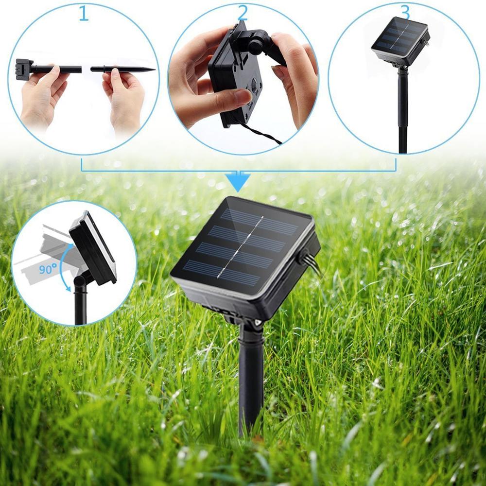 50/100/200 Led Solar Fairy Lig - Outdoor Power Strip ulasan dan harga