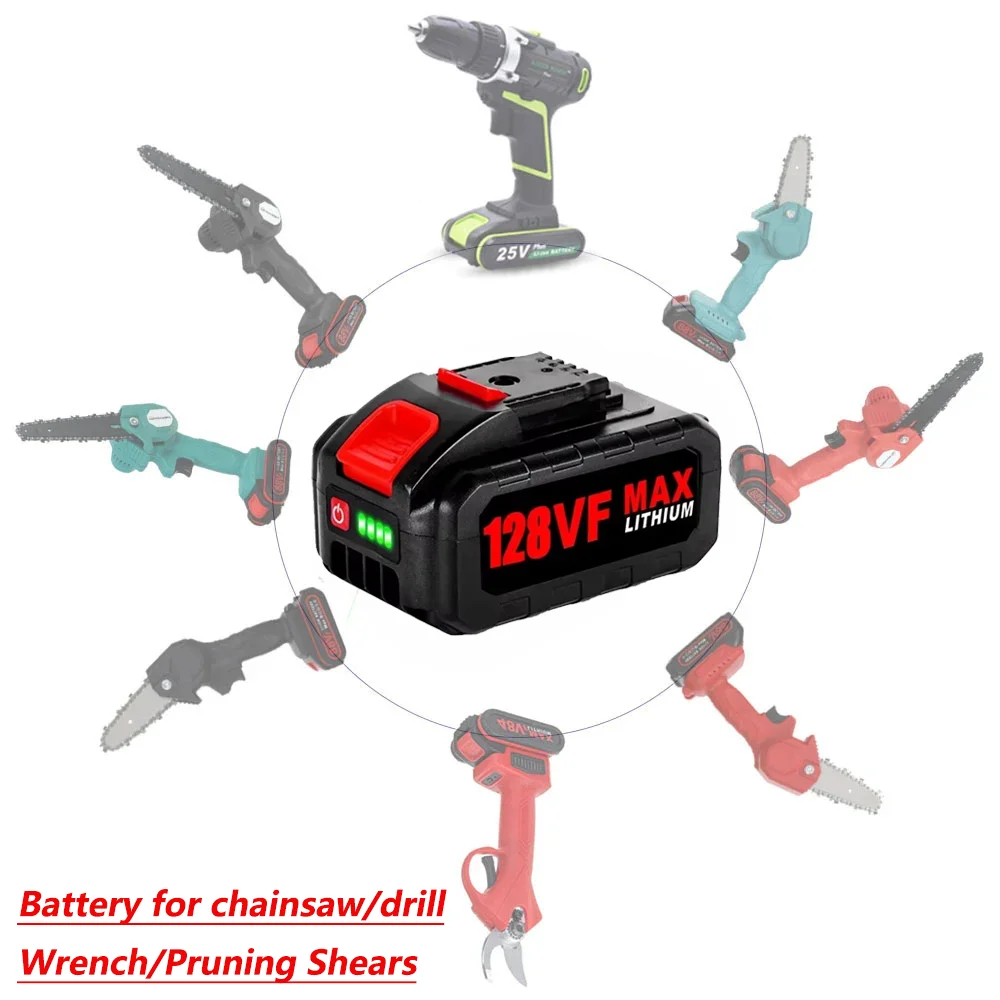 18V 21V 128VF 98VF Rechargeabl - Electric Chainsaw Battery ulasan dan harga