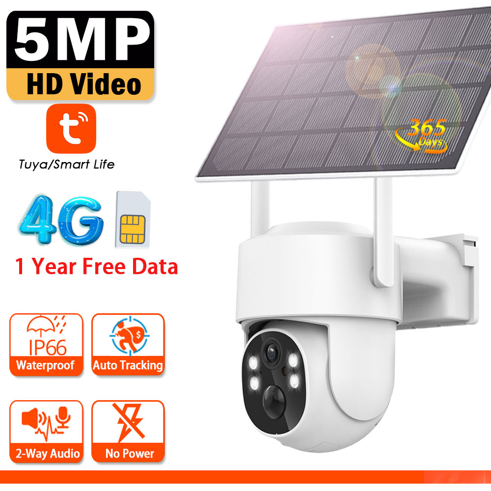 Tuya 4G 5MP Solar Surveillance - Outdoor Power Unlimited ulasan dan harga