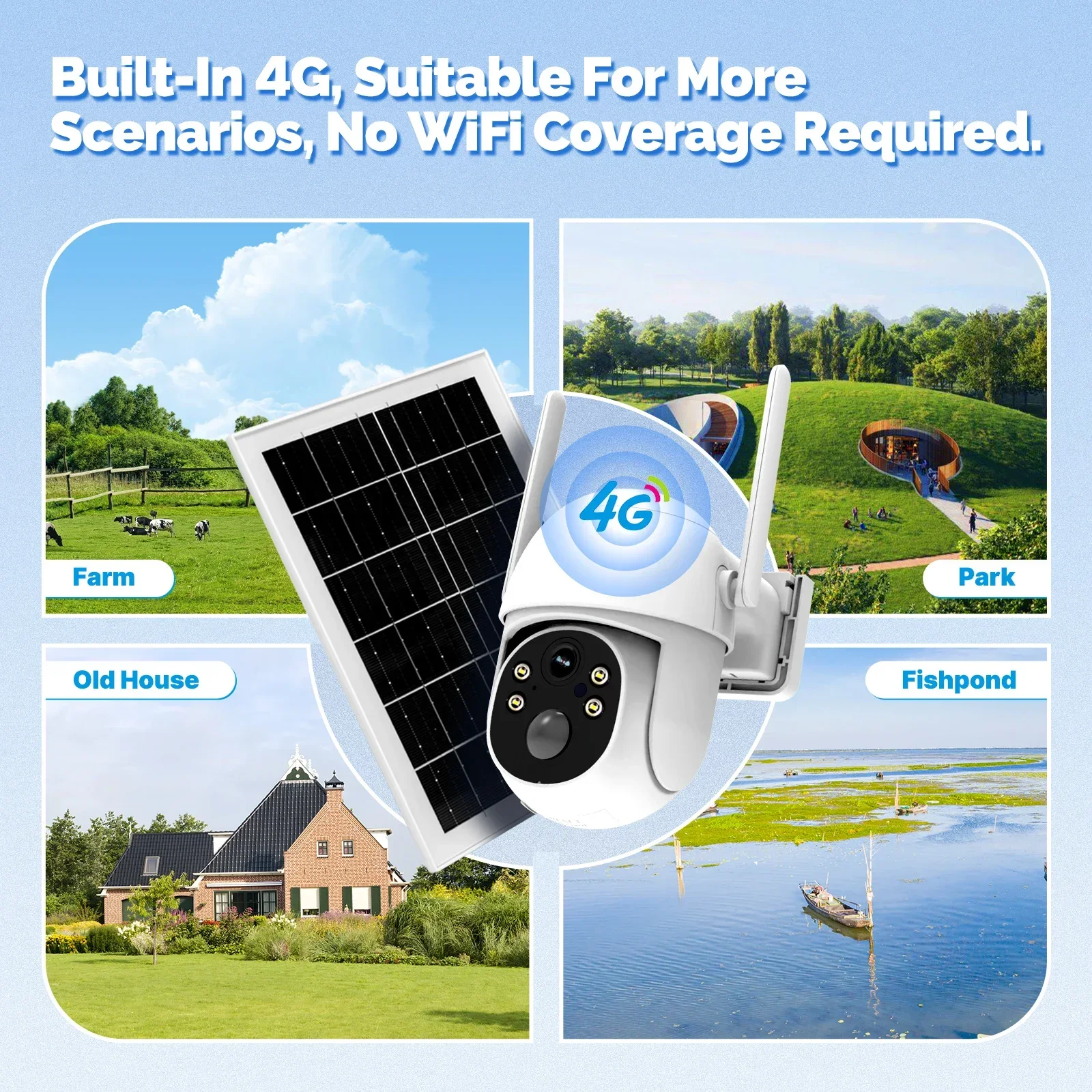 Tuya 4G 5MP Solar Surveillance - Outdoor Power Unlimited ulasan dan harga
