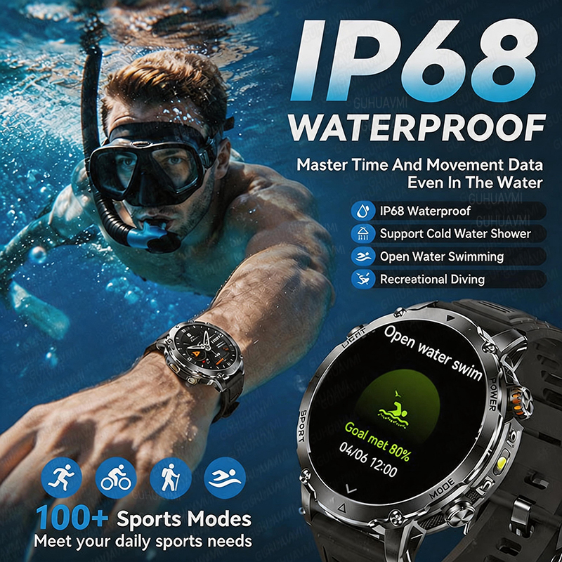 1400mAh GPS Smart Watch Men 20 - Outdoor Power Meter Box ulasan dan harga
