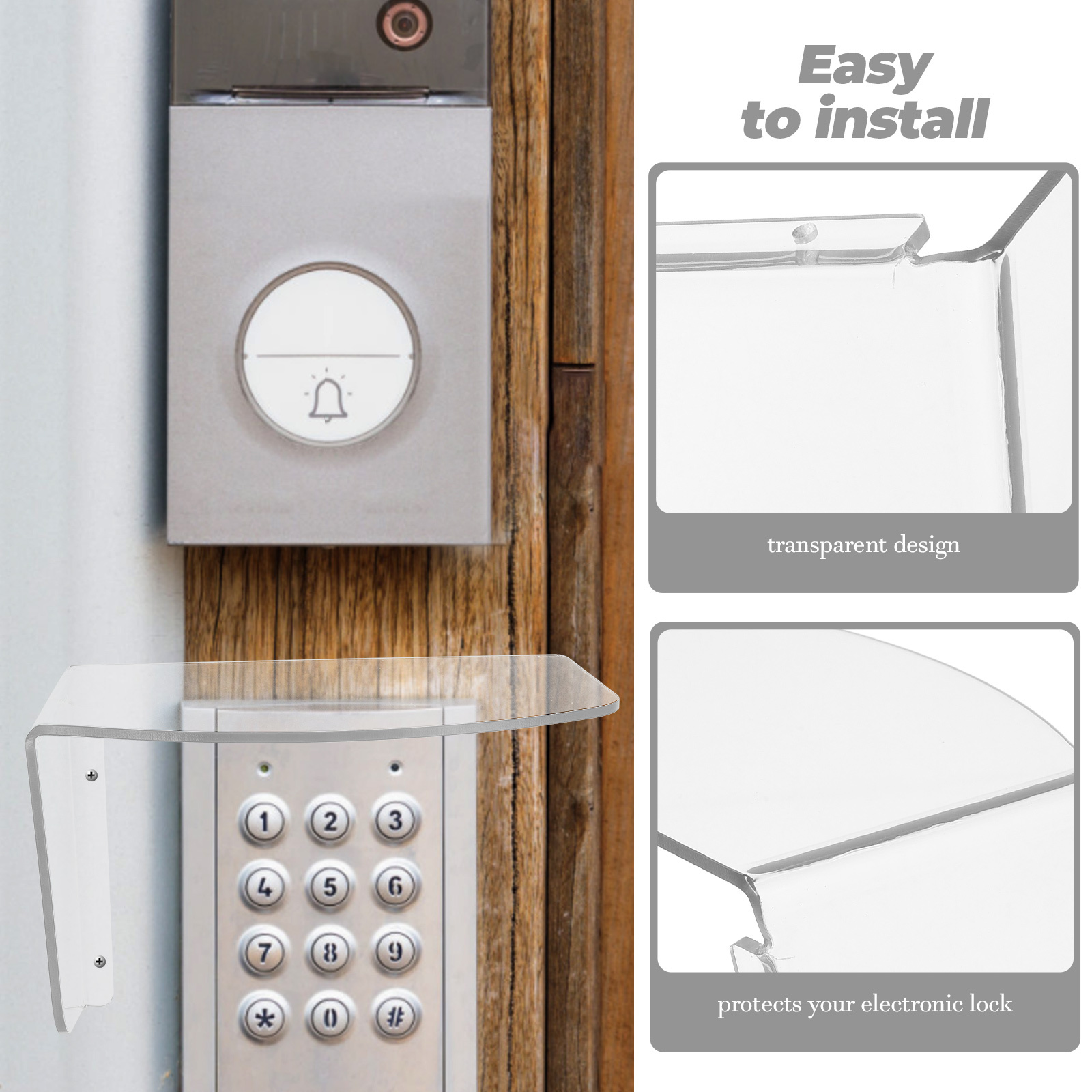 Electronic Door Lock Cover Rai - Outdoor Power Outlet Cover ulasan dan harga