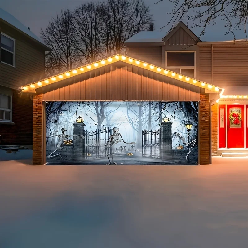 Spooky Halloween Garage Door B - Outdoor Power Garage ulasan dan harga