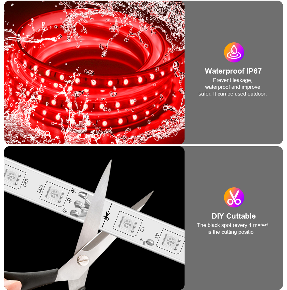 10M 20M 30M 50M Waterproof 220 - Outdoor Power Strip ulasan dan harga