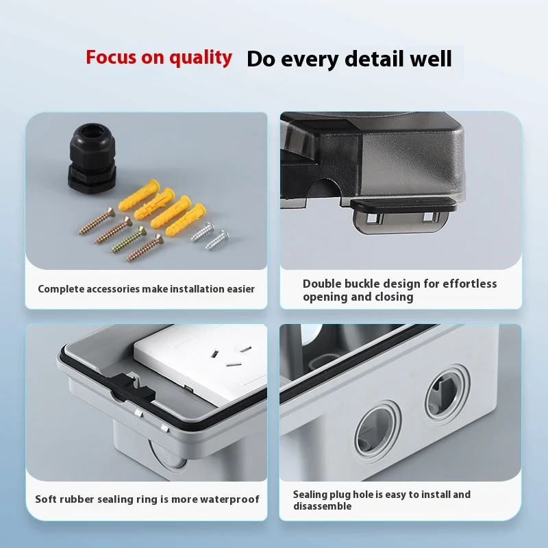 Outdoor Waterproof Socket Open - Power Switch Outdoor ulasan dan harga