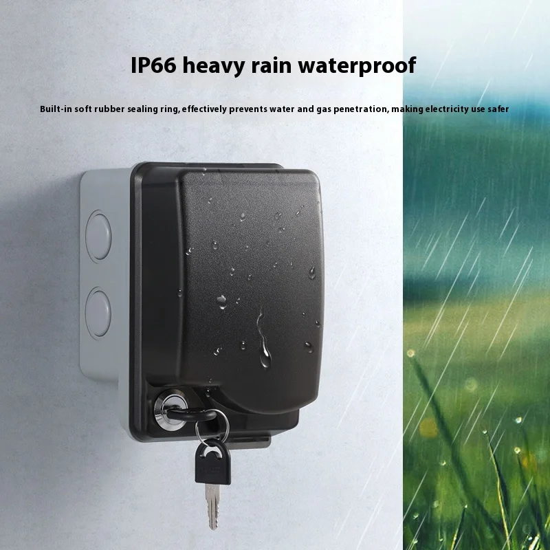 Outdoor Waterproof Socket Open - Power Switch Outdoor ulasan dan harga