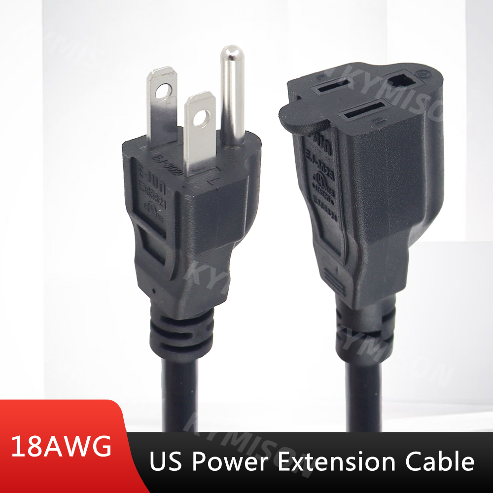 USA 3 Prong Male Plug to Femal - Outdoor Power Extension Cord ulasan dan harga