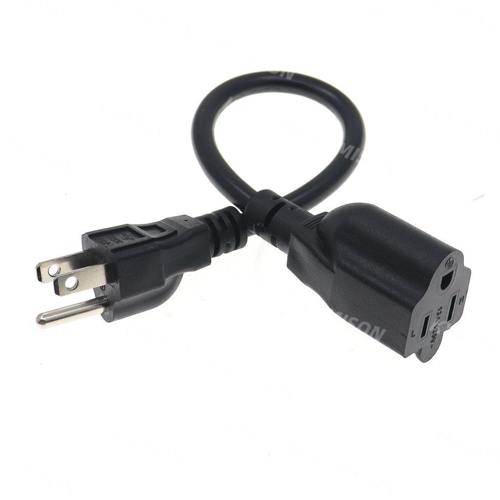 USA 3 Prong Male Plug to Femal - Outdoor Power Extension Cord ulasan dan harga