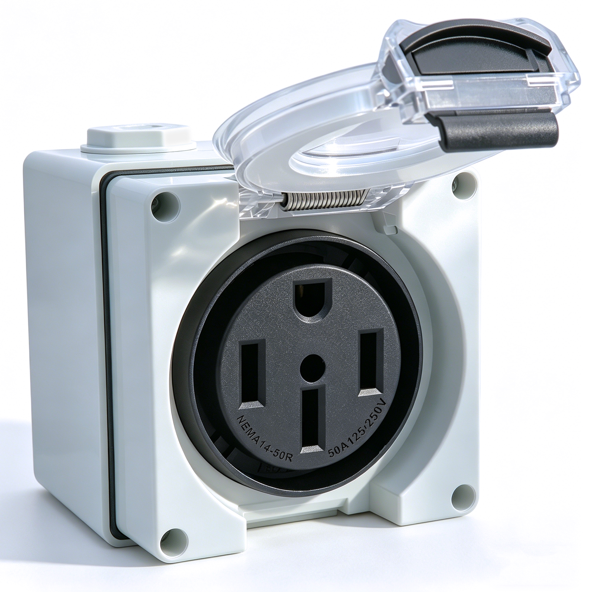 50 Amp RV Outlet Box NEMA 14-5 - Outdoor Power Outlet Cover ulasan dan harga
