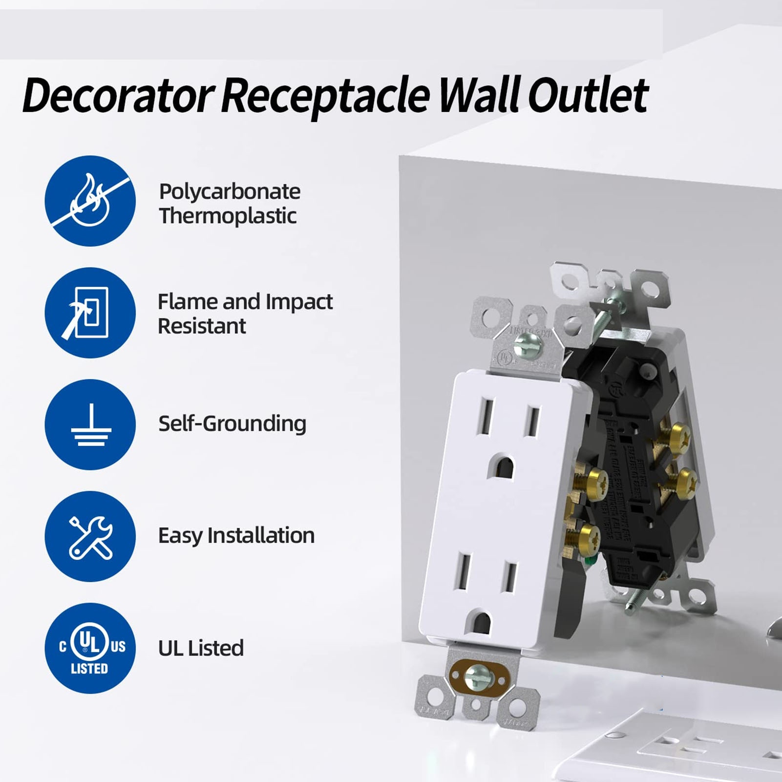 Weatherproof Outlet with Cover - Outdoor Power Outlet Cover ulasan dan harga
