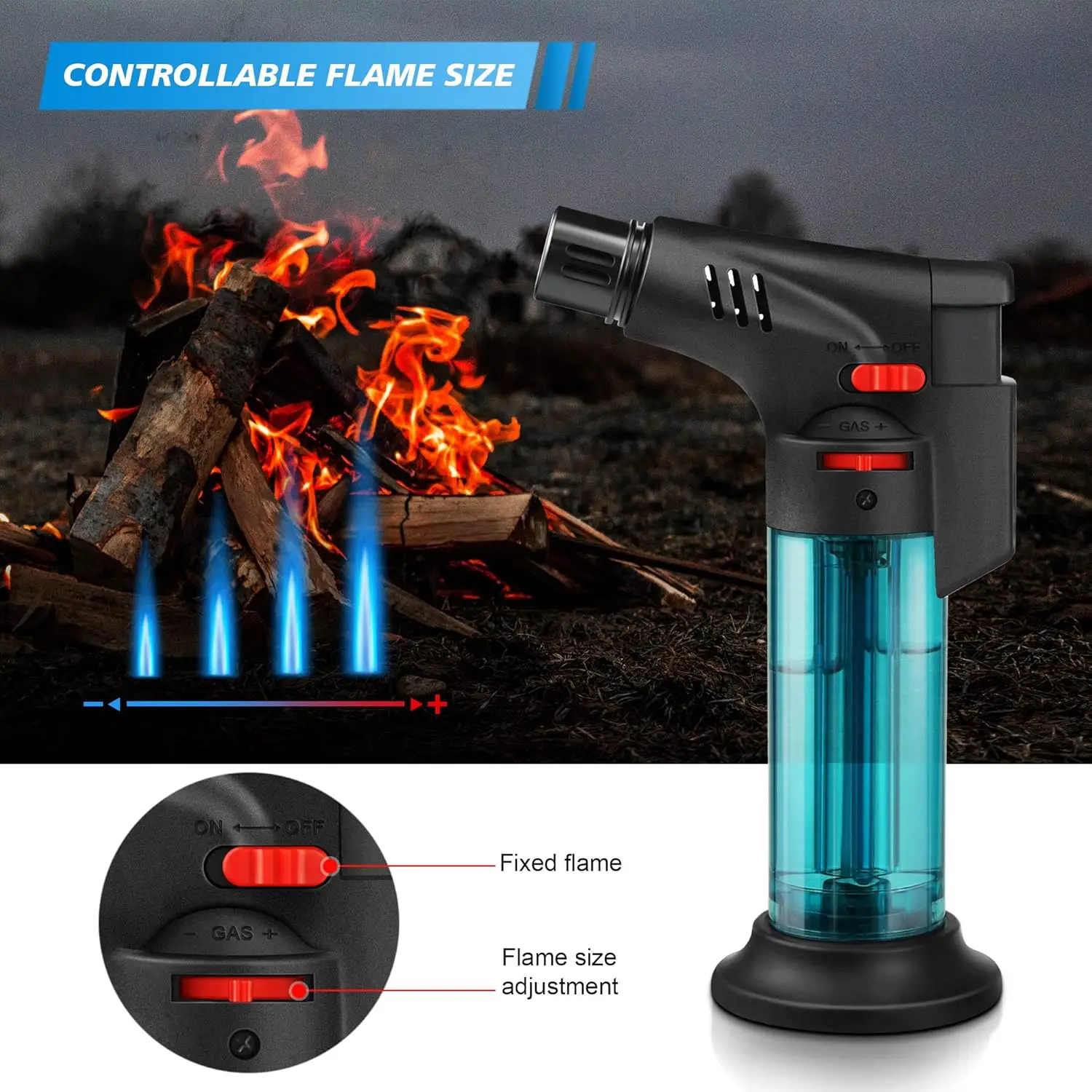 4 Pack Torch Lighters, Jet Fla - Outdoor Kitchen Power Burner ulasan dan harga